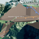 Illustration for article titled Truck transported on a ropeway going up a 5,400-foot mountain